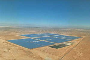 Ariel photo of the SEGS facilities