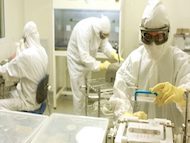 The “clean room” at Immunovative. Photo: courtesy